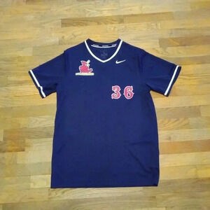 Nike St Louis Cardinal's Baseball Blue Shirt Jersey Size Medium